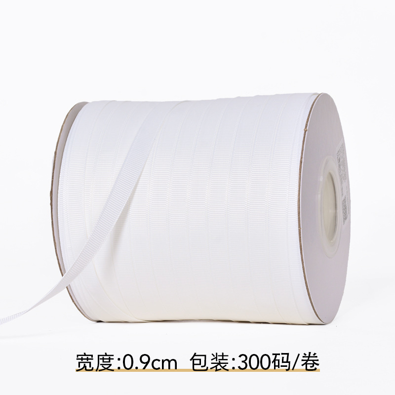 Spot promoción Yao Ming cinta de rosca 19 especificaciones cinta de impresión de poliéster accesorios de ropa en blanco y negro cinta de satén