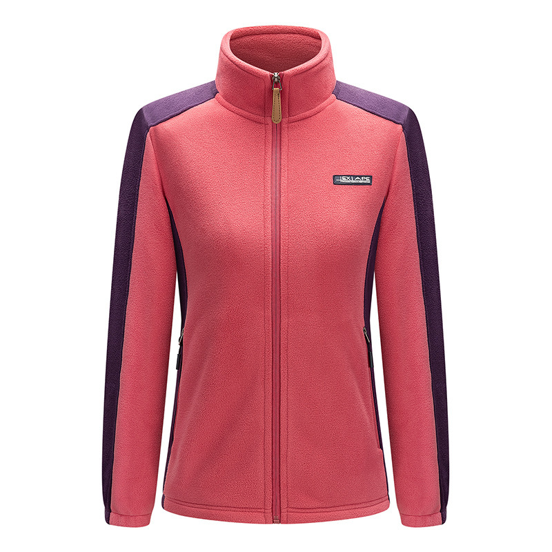 Camacos de terciopelo de grano de agitación para mujeres, chaqueta de terciopelo al aire libre caliente, chaqueta de asalto para mujeres, camiseta deportiva, camiseta exterior