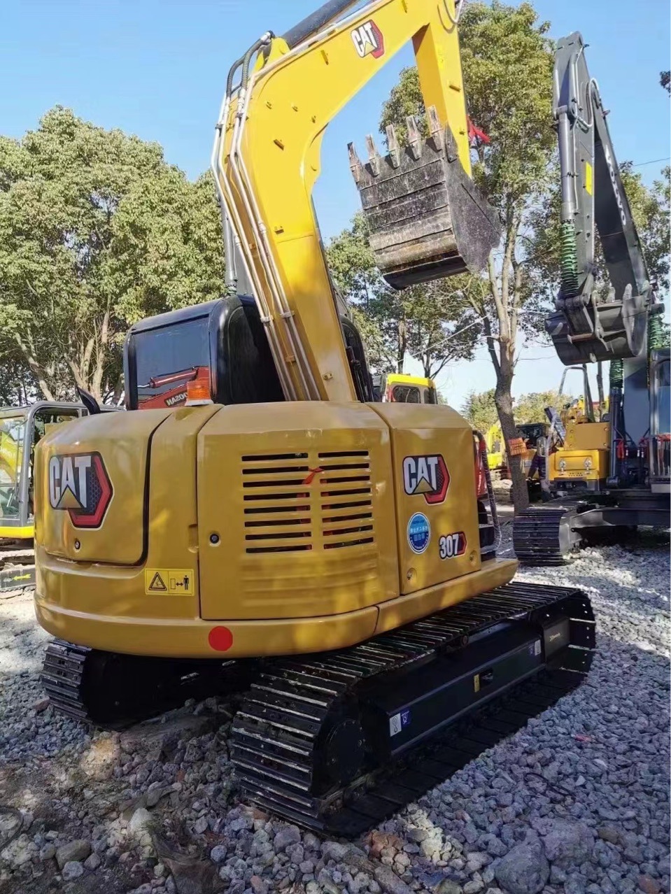 Exportación de comercio exterior de segunda mano Carter 308 y 307 excavadoras con cabeza de trituración