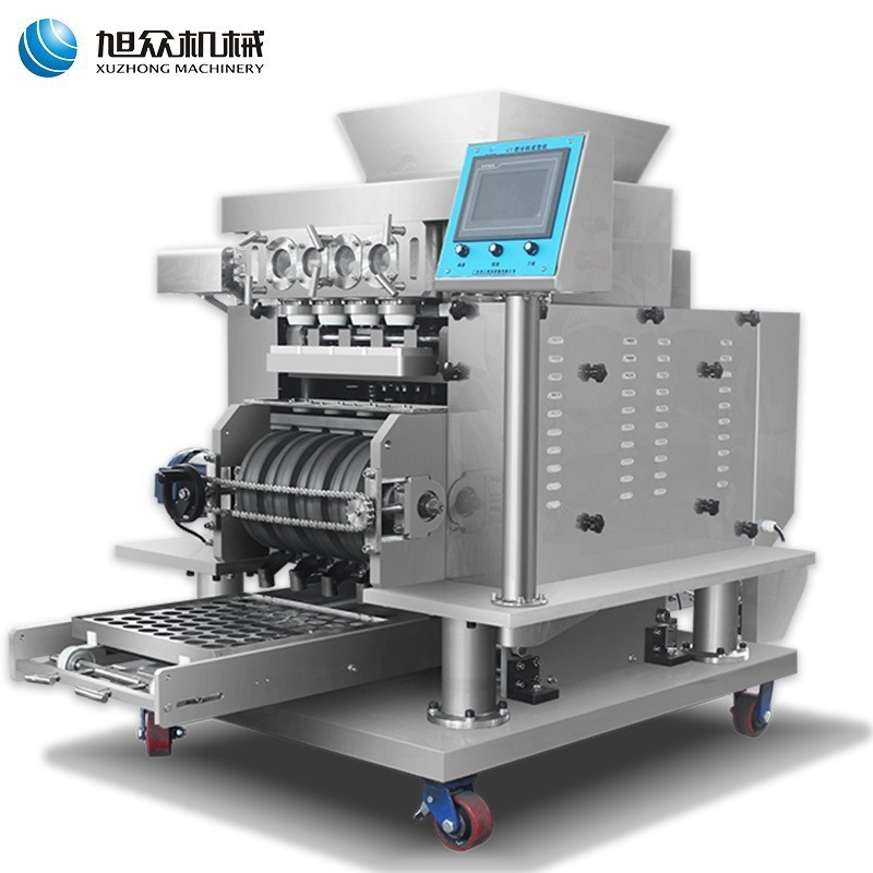 Máquina multifuncional automática de moldeo de tortillas comerciales de rotación redonda y máquina de platos de pastel de calabaza de salsa de soja Xuzhong