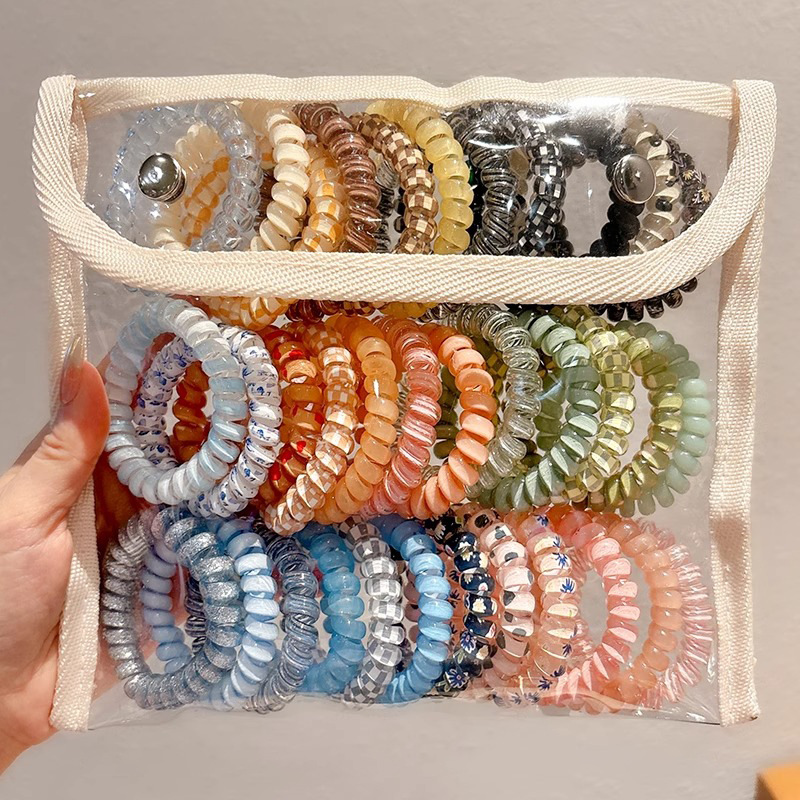 Cabeza de alta belleza cabello de cabello rosa cabello de teléfono anillo de goma banda de goma de alta elasticidad cabello de cabello de cabello