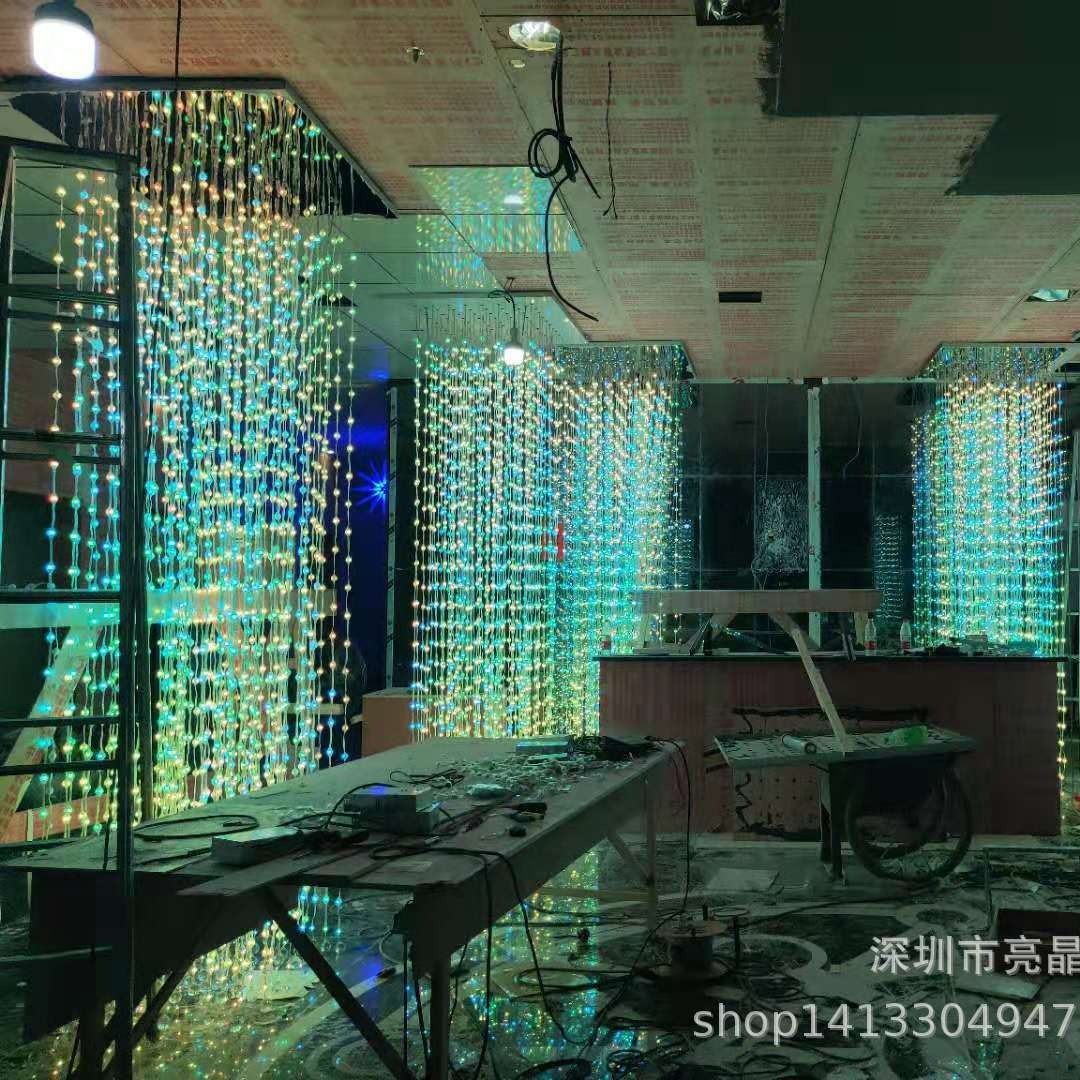 Symphony Bola 3D Luz de piña Luz de cadena de celebridades de Internet Tarjeta de reloj Decoración Luz Cube Matriz Interactiva Lámpara impermeable a todo color Programación de cadena