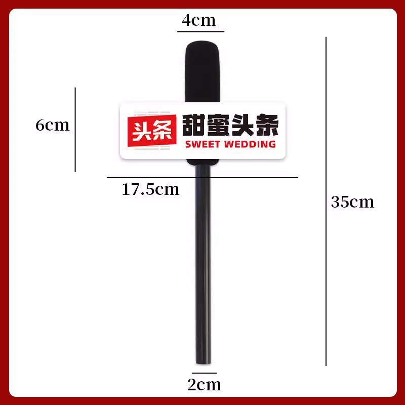 Fotografías familiares accesorios simulación de boda entrevistas micrófono creativo de boda micrófono bloqueo de puertas suministros de juegos