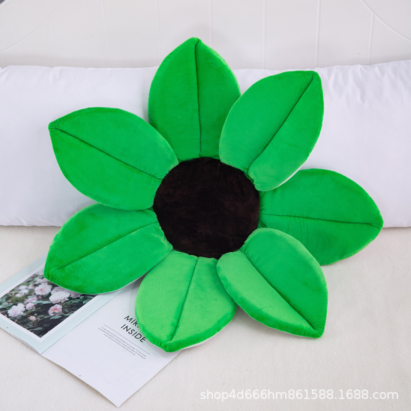 Creativo nuevo baño flor alfombra de baño lindo dibujos animados simulación flor cojín felpa juguete creativo sofá comedor silla cojín