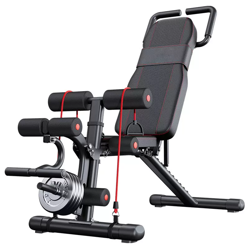 D199多功能折叠哑铃凳卧推健身椅男仰卧起坐杠铃辅助器材器械