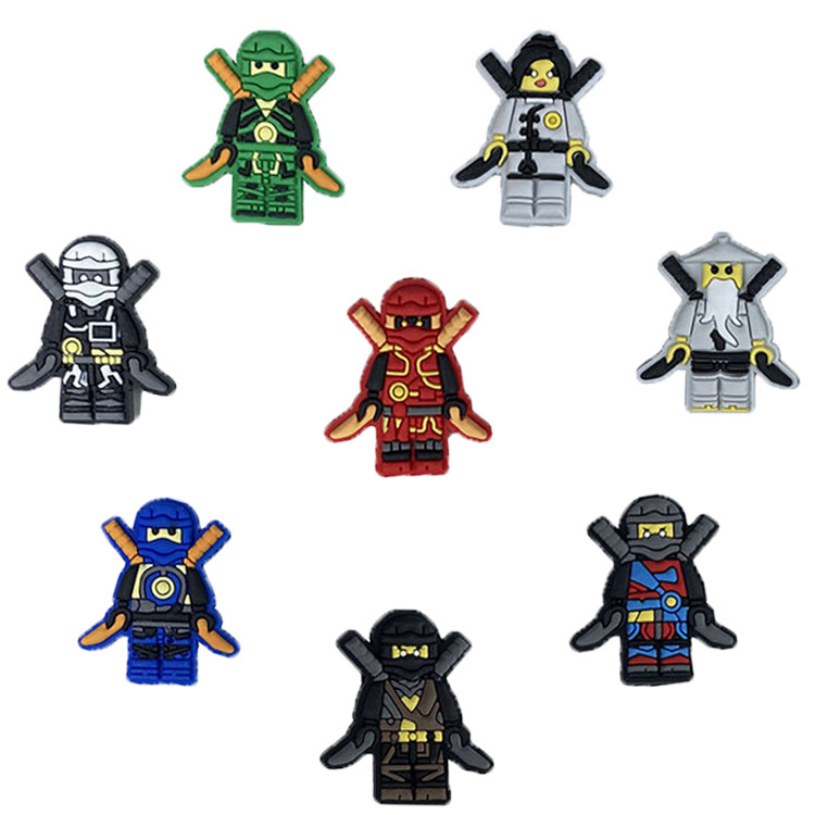 Lego PVC soft rubber shoe buckle hole shoes diy accessories shoe flower decorative buckle beach garden shoes decorative buckle accessories