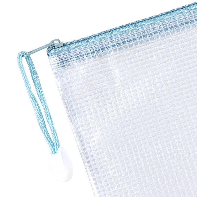Deli 63450 papelería A4 transparente bolsa de información bolsa de almacenamiento de la Oficina del estudiante bolsa de cremallera multiusos