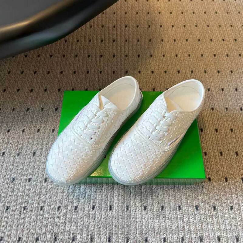 26 Summer New Style Woven Casual Sneakers, Niche Casual Shoes, Cool Round-Toe Genuine Leather Sneakers, Understated Fashion Versatile Shoes