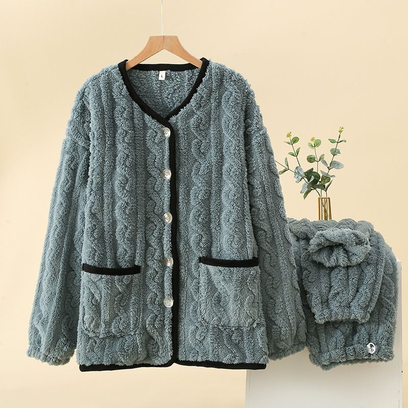 라운드넥-슈벨벳-트위스트-그레이블루