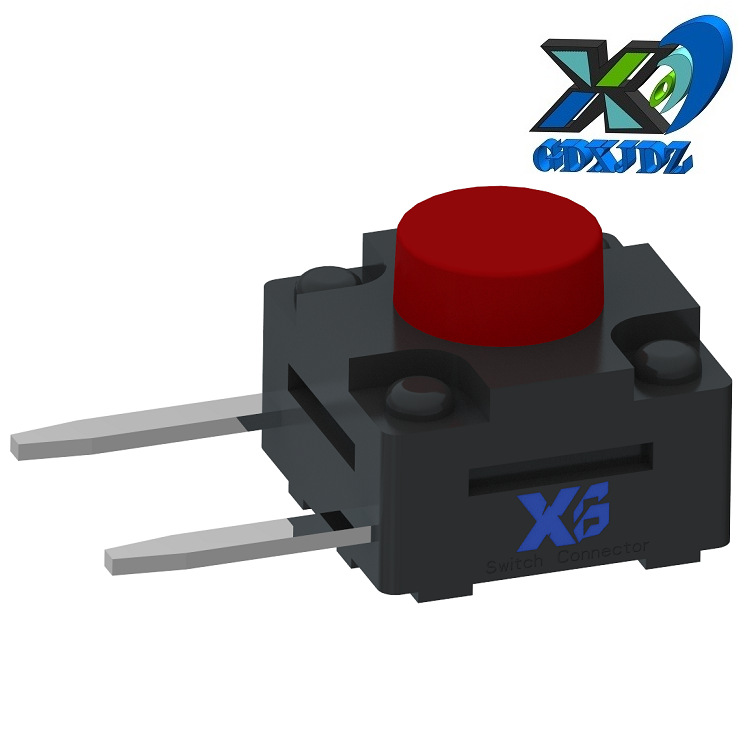 批发2脚防水按键开关 侧按防水轻触开关IP67 防水按钮开关卧插6*6