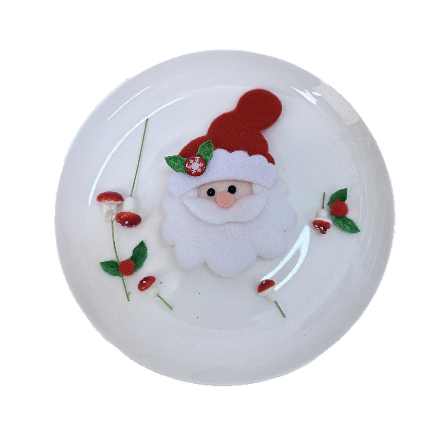 Decoraciones navideñas transfronterizas colgantes navideños accesorios del árbol de navidad fieltro algodón espeso hecha a mano diy Santa