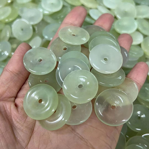 Natural jade Xiuyu safety buckle wholesale DIY jewelry natural jade pendant gift pendant