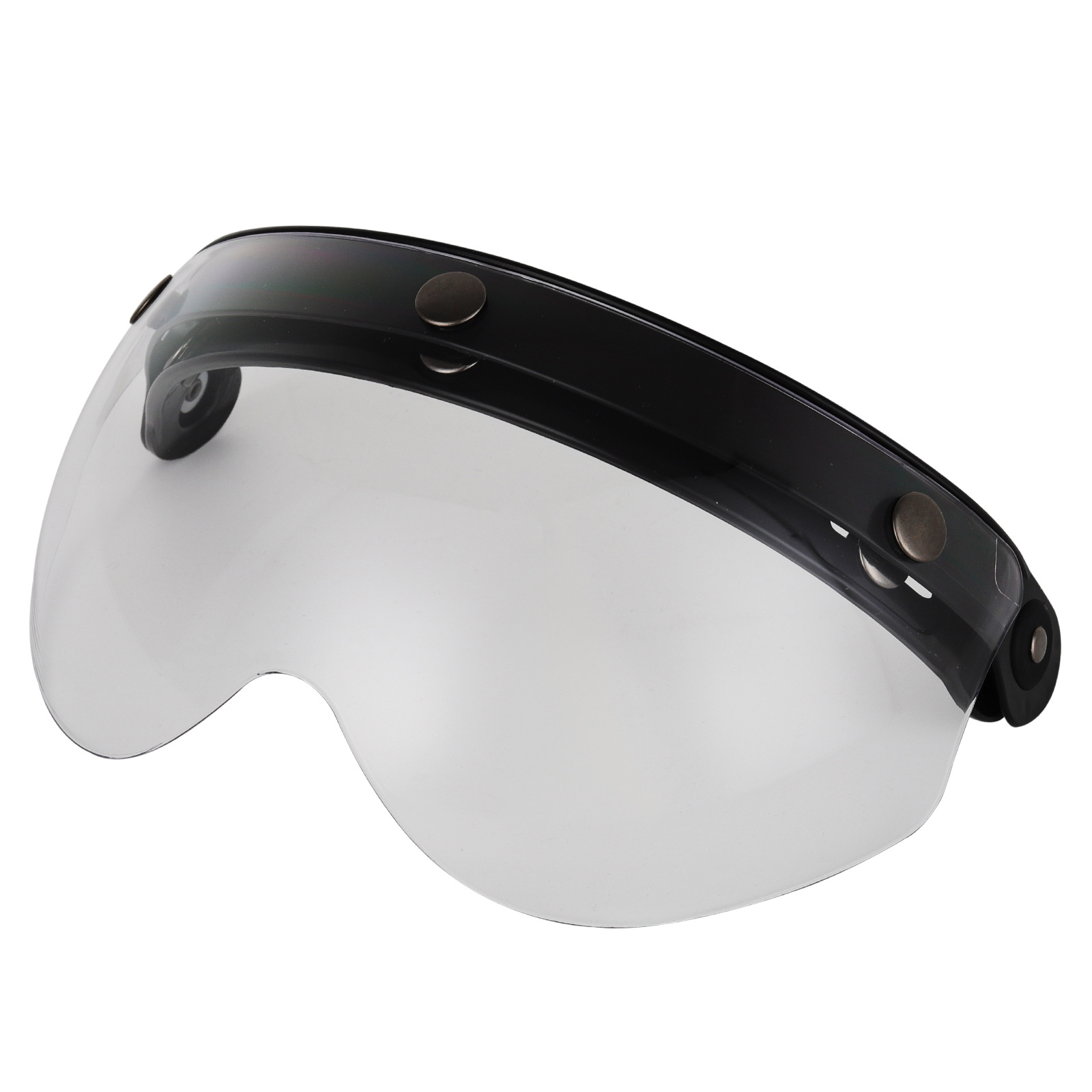 Lente de casco de motocicleta Retro Half Casco W Lente de tres botones Accesorios de casco Casco volador Lente de burbuja BV06