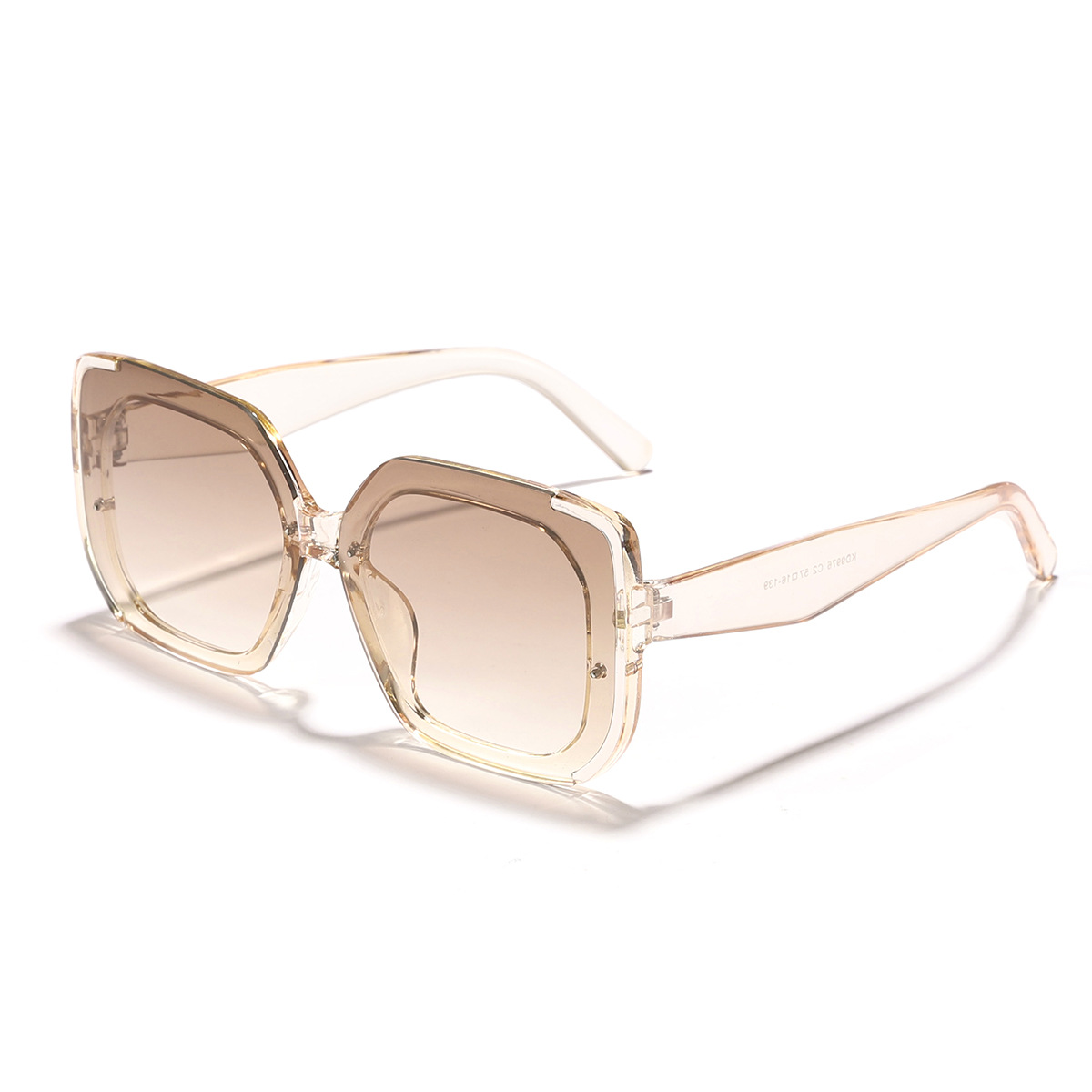 Gafas de sol para mujer, protección solar UV de verano, moda, conducción al aire libre, gafas de sol cuadradas, cara grande, delgado y de alta gama