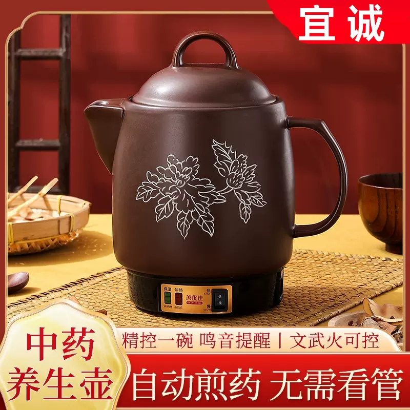 中药电煎壶家用插电中医电中罐煲机煮熬中药砂锅煎药壶全自动熬药