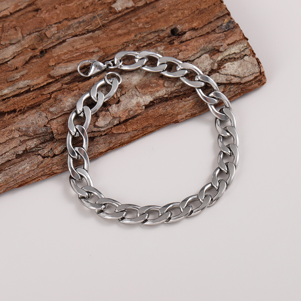 欧美热销手链手饰NK简约男士手链嘻哈个性饰品钛钢手链义乌小商品