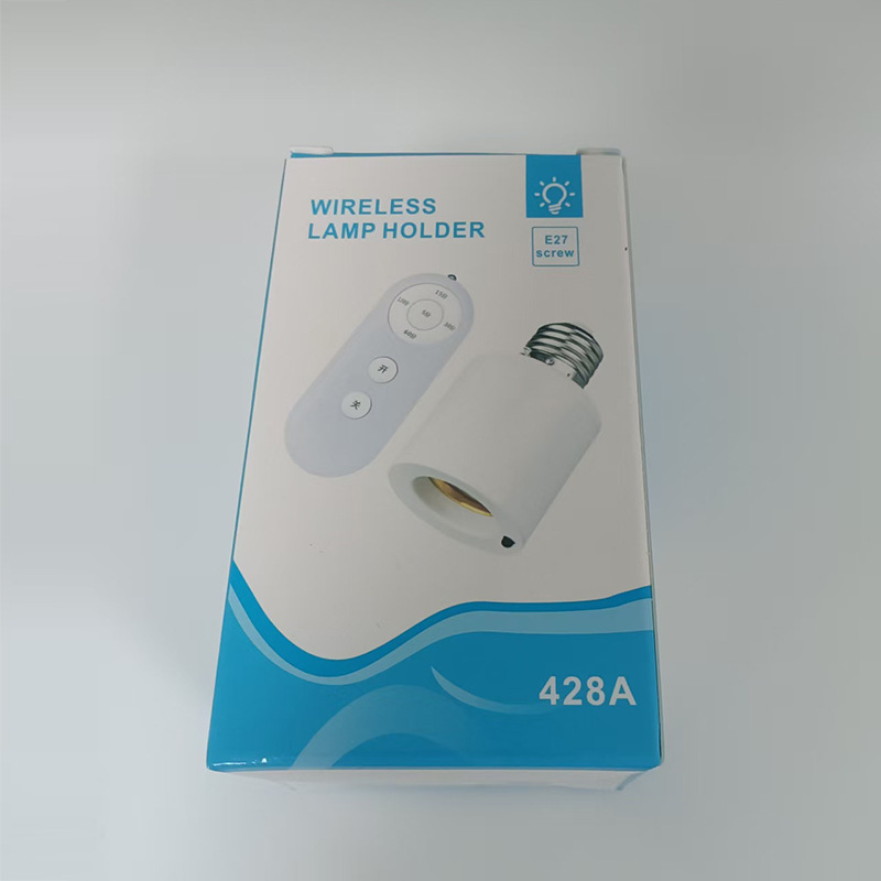 跨境E27螺口家用商用无线遥控转换灯头远程智能定时开关灯头灯座|undefined
