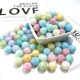 10mm Macaron Ceramic Beads Beaded Bracelet DIY Accessories Bracelet Jewelry Beads Loose Beads Women's Candy Colorful