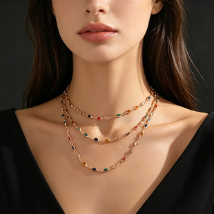 �W��necklace�羳�p��ins��ɫˮ药B���� �䵭�L���ټ�朗l헉�