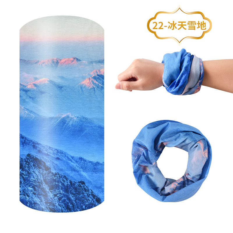 Bicicleta, pañuelo en la cabeza, deportes al aire libre de verano, máscara anti-polvo, pañuelo mágico, bufanda para hombre, cubierta para la cabeza anti-sol, pañuelo facial