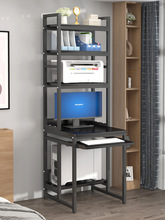 B^N小型电脑桌家用台式小户型书桌带书架一体单人70cm迷你办公写