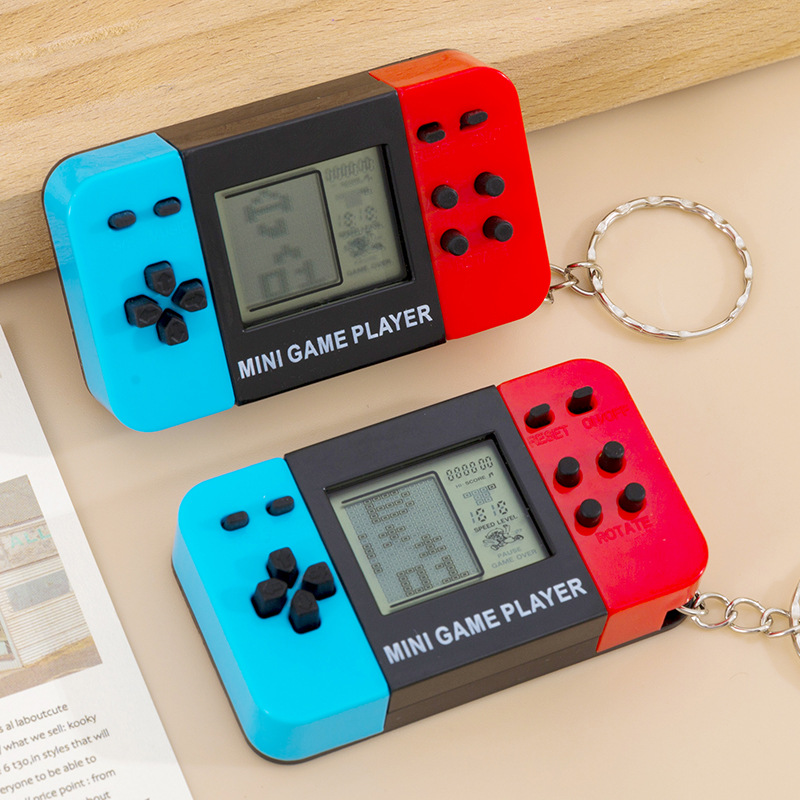 Cross-Border Tiktok Children's Toys Tetris Game Handheld Retro Nostalgic Mini Handheld Game Console