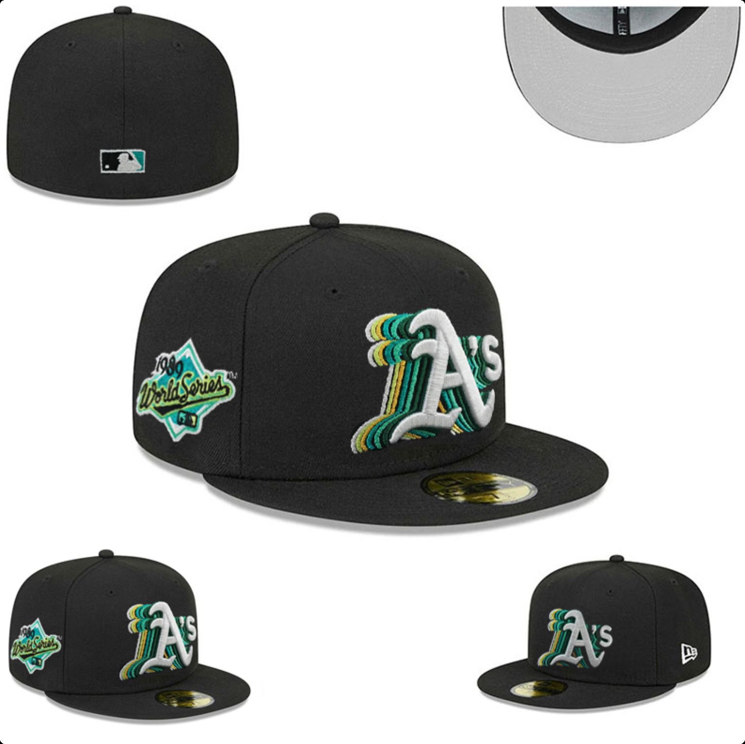 Nueva gorra de béisbol de LA con visera plana, gorra deportiva informal de estilo hip-hop cerrada, gorra de talla moderna de estilo coreano, gorra unisex bordada.