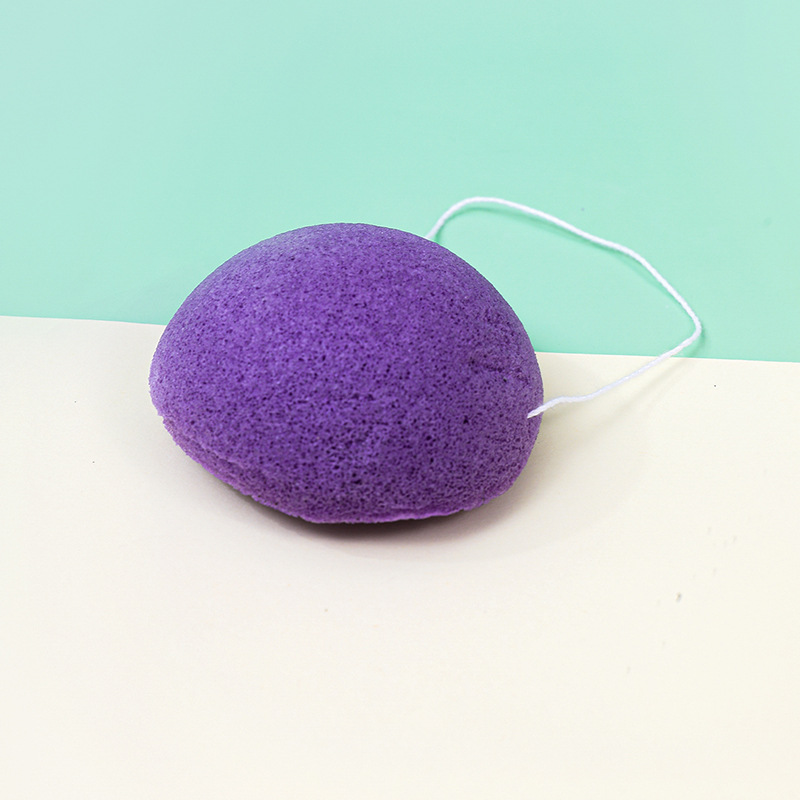 Esponja de konjac personalizada esponja de lavado facial esponja suave limpieza de goma de goma de limpieza facial limpia material vegetal artefacto de limpieza