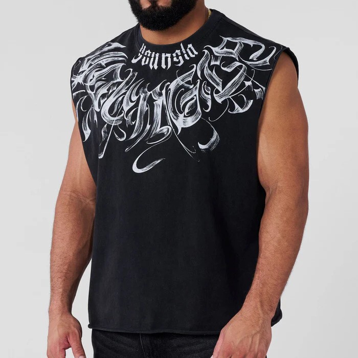 Youngla American-Style Trendy Brand Men's Digital Direct-Print Summer New Jogging Sports Fitness Vest Fashion Casual Sleeveless T-Shirt Youngla American-Style Trendy Brand Men's Digital Direct-Print Summer New Jogging Sports Fitness Vest Fashion Casual Sleeveless T-Shirt