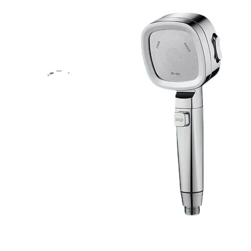 Four-speed supercharged dual-use handheld shower head with spray gun, household shower set, filtered shower head