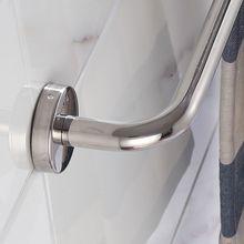 不锈钢毛巾架单杆免钉浴室毛巾杆加长卫生间厕所欧式卫浴五金挂件