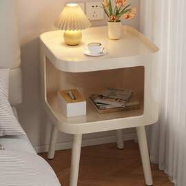 铁艺床头柜家用卧室简约现代小型替代品奶油风边几创意置物架柜子