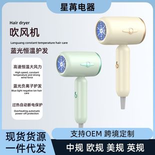 Internet Celebrity Douyin Hammer Hair Dryer Blue Light Negative Ion Home Hair Salon Dormitory Hair Dryer Hair Dryer Gift Cross-Border