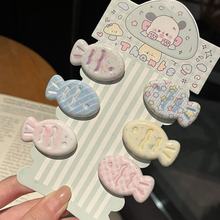 可爱图案清透发夹亮晶晶夏日清透小鱼刘海夹卡通百搭少女头饰女