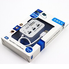 7 in 1 usb3.0スプリッターカードリーダーのパソコン拡張マルチインターフェースコンボカードリーダー + hub
