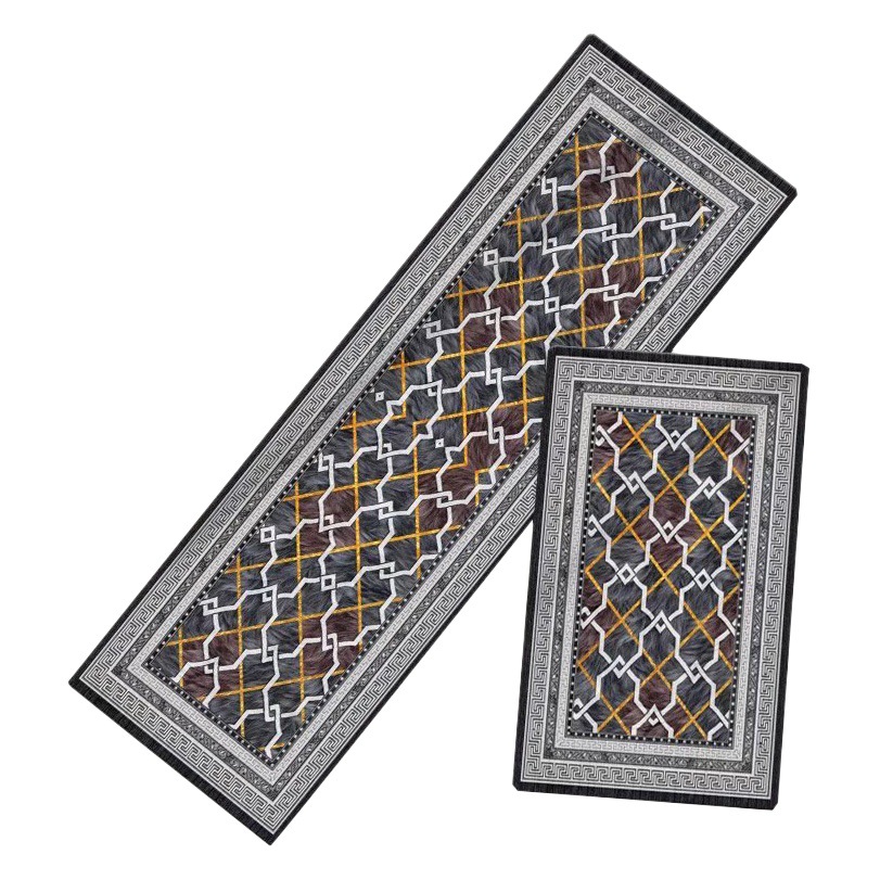 Fábrica al por mayor de la estera del piso de la cocina cubierta de la estera de la puerta del baño estera de la cocina alfombra simple alfombra larga resistente a las manchas alfombra del piso