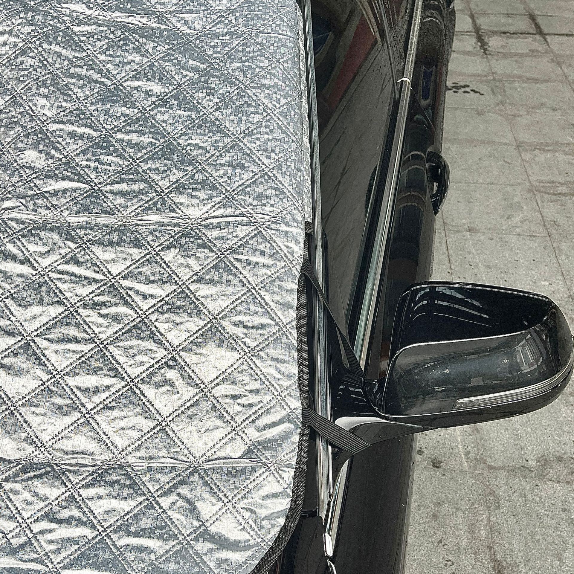Car Window Snow Shield, Winter Windshield Snow Protection, Thickened Cotton Anti-Freeze Snow Cover, Pe Sunshade for Car Roof