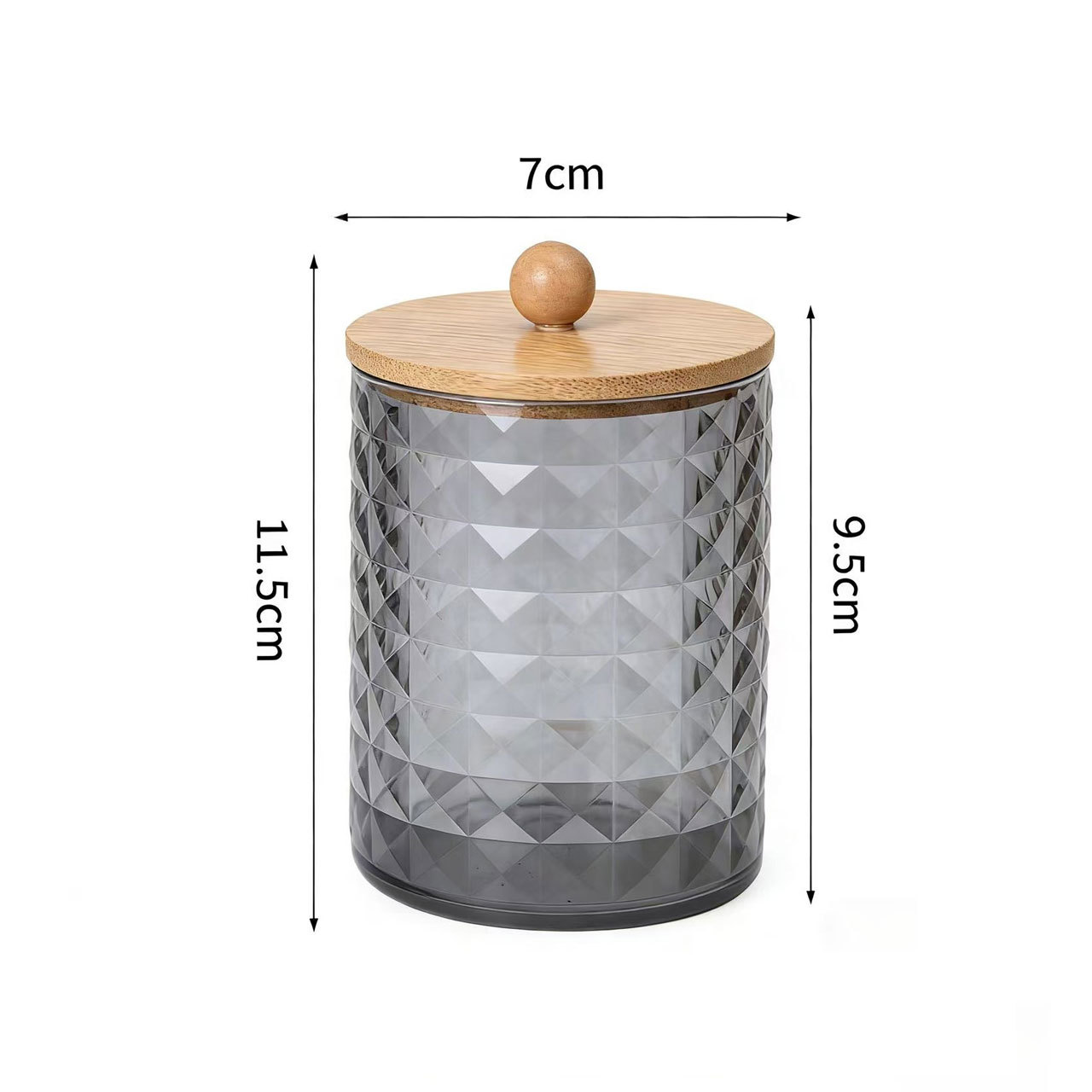 [Tienda de fábrica gris transparente] caja de almacenamiento de algodón acrílico se puede superponer portátil permeable a la ceniza para el almacenamiento de maquillaje doméstico