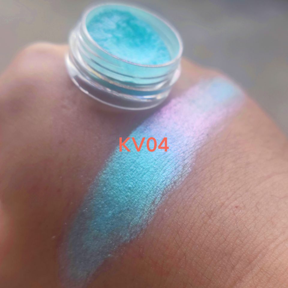 跨境新品KV系列Duochrome Pigment小清新幻彩偏光高光变色龙粉 1g