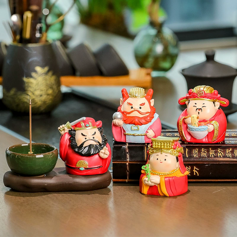 Чжун Сюнь защищает от маленького злодея на рабочем месте, украшение бога богатства, сандаловое дерево, ладан, ладан, ароматная печь, медитация, сандаловое дерево