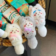 チイカワ小八小足ウサッチバッグ挂け饰り自嘲熊ジイカワ小足ぬいぐるみプレゼント