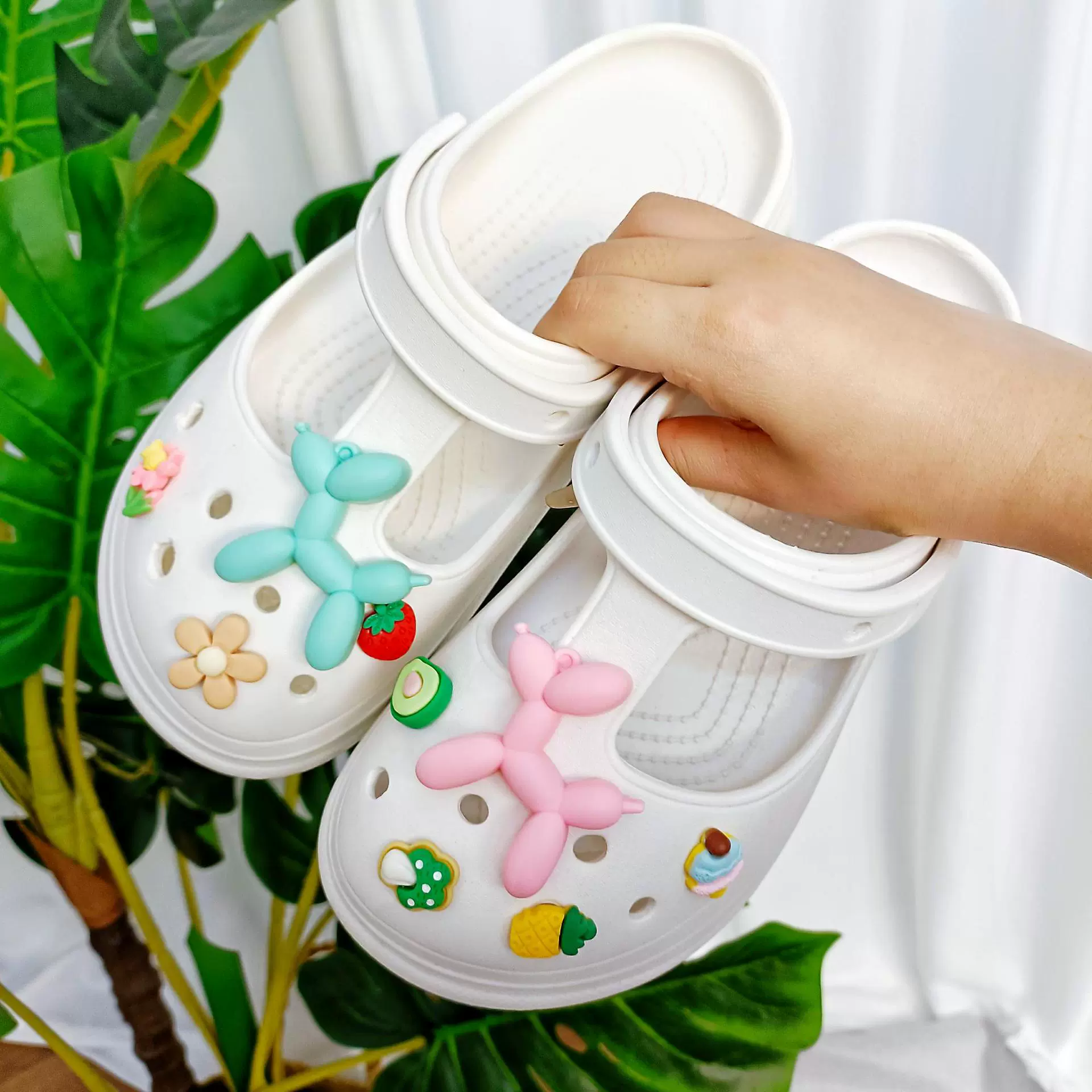 Balloon, footwear platform, summer slide, slippers, 2022 collection, 6cm