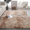 Dyeing carpet gradient light brown