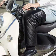 冬季加绒加厚护膝电动车摩托车骑行挡风防风护腿膝盖骑车保暖神器