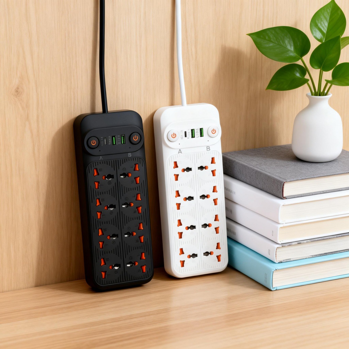 跨境专供多国通用插排 欧英美多孔位插座 带 USB源头工厂跨境批发