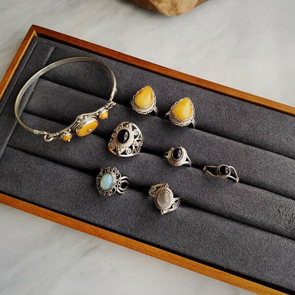 Yellow tourmaline elegant bracelet handmade wax agate natural stone