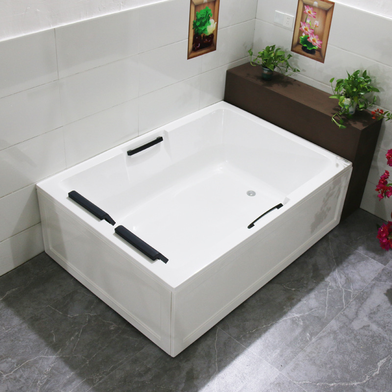 Cross-Border Double Bathtub, Thickened Acrylic, Extra-Large Size, Adult Couple's Surfing Massage Constant Temperature Home Bathtub