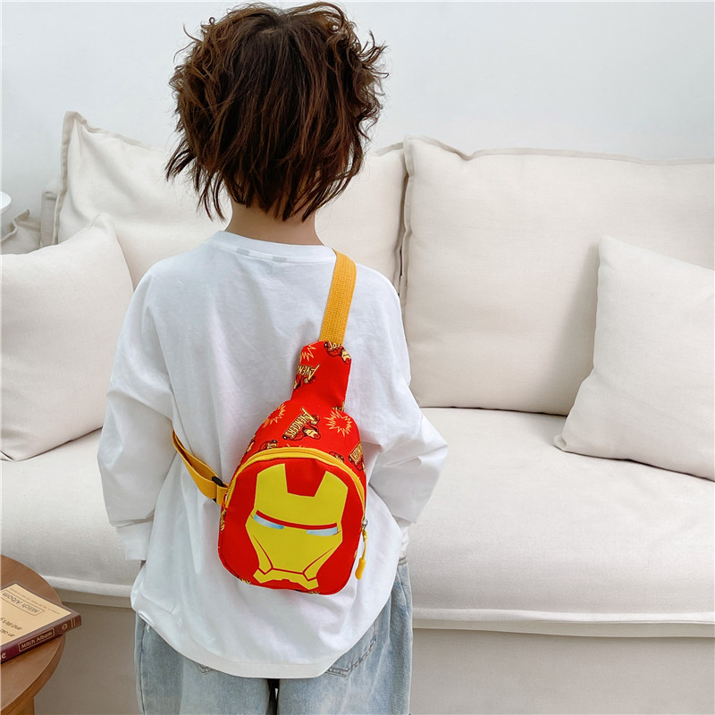 2023 estilo coreano moda infantil dibujos animados pecho bolsa ocio crossbody bolso púrpura conejo subred roja pequeña bolsa