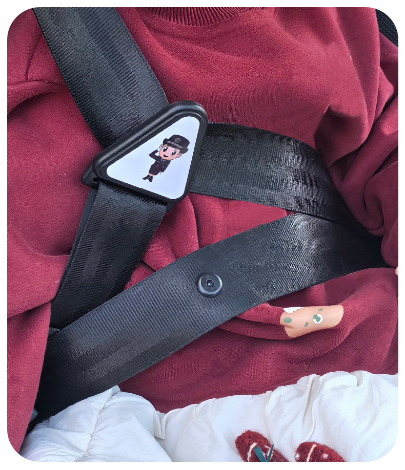 Car child seat belt adjustment retainer anti-collar baby simple seat auxiliary with stopper shoulder guard