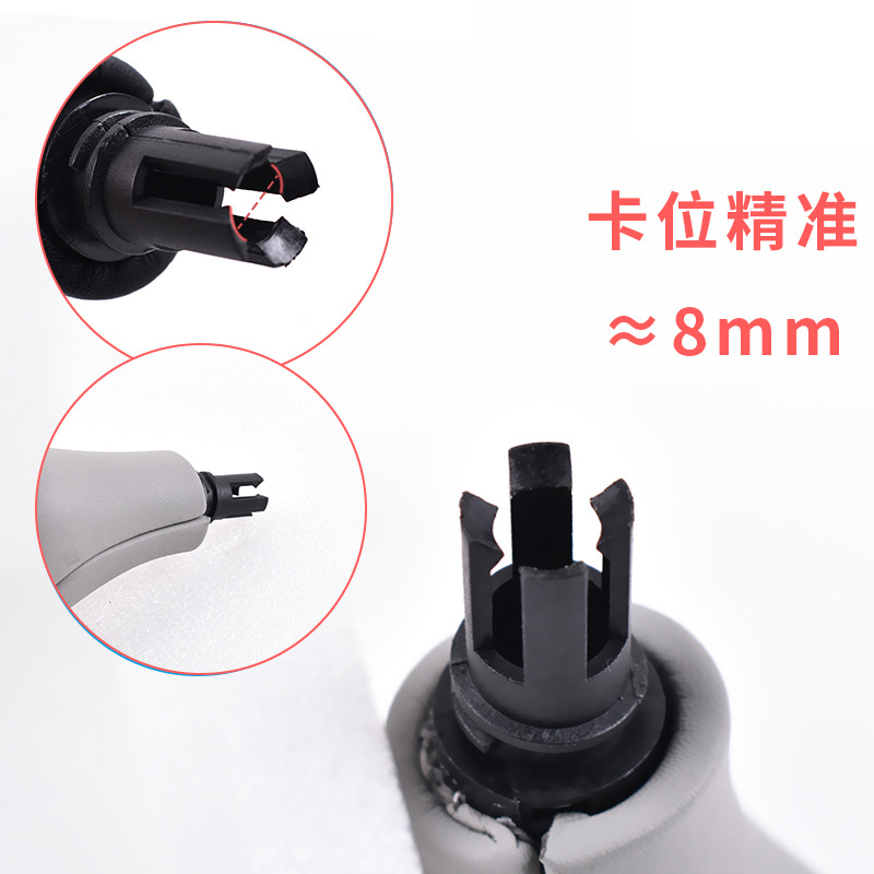 Aplicable Mercedes-Benz Clase C Clase E C180 E200 GLK300 palanca de cambio W204 palanca de cambios balonmano engranaje a prueba de polvo cubierta de cuero